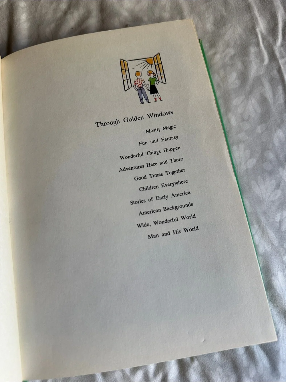 Through Golden Windows American Backgrounds Children's Vintage Hardcover Book